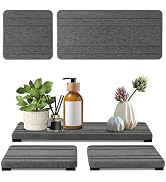 3PCS Water Absorbing Stone Tray, DryingNeat Diatomite Stone Sink Tray, Instant Dry Sink Coasters,...