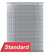 LazBlinds Cordless 1" Aluminum Horizontal Mini Blinds, Light Filtering Blinds for Windows, Blinds...
