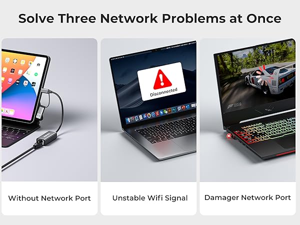 usb c to ethernet adapter can help you resolve many network issues.