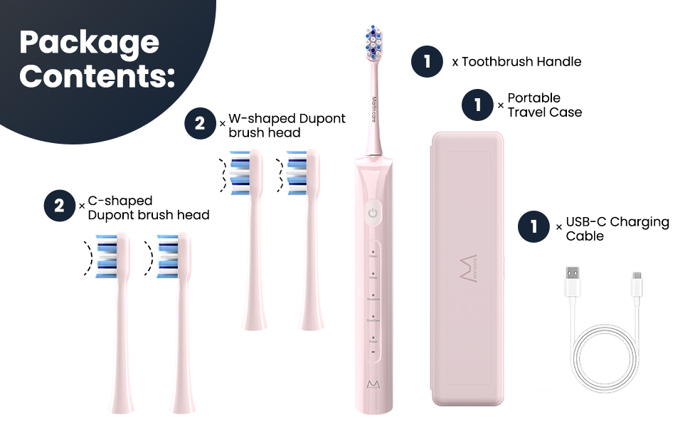 pink electric toothbrush