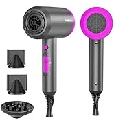 SHRATE Ionic Hair Dryer with Diffuser | Professional Blow Dryer for Curly, Frizzy &amp; All Hair Type...