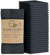 Softolle 100% Cotton Ring Spun Wash Cloths – Bulk Pack of Washcloths – 12x12 Inches – Wash Cloth ...