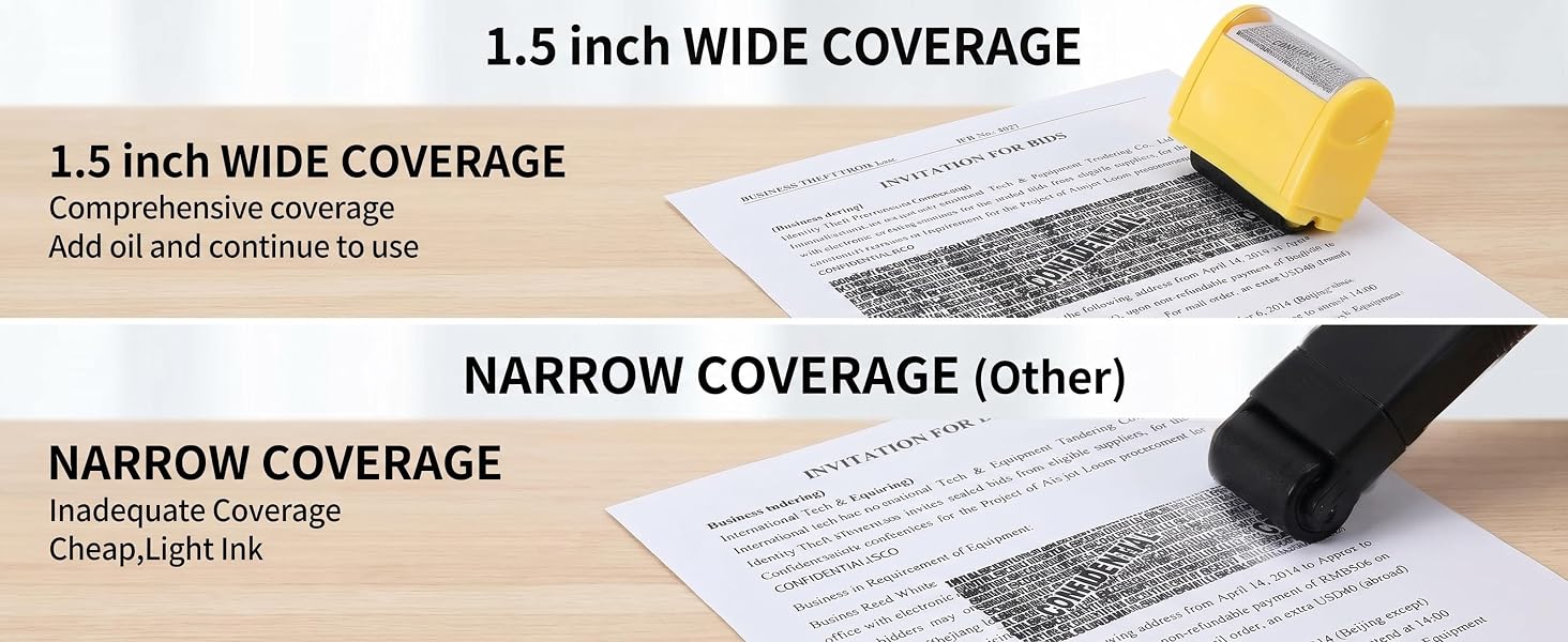 1.5 Inch Wide Roller Outperforms Narrow Ordinary Stamps