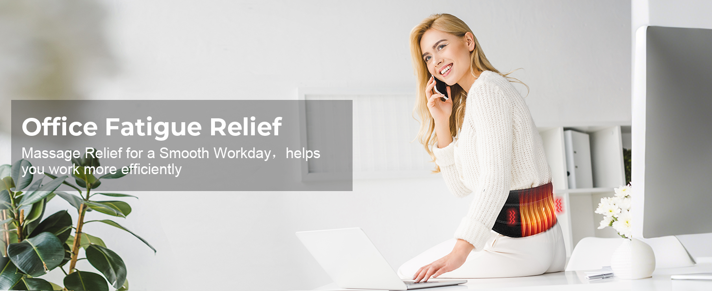 Heating Pad with Massager for Back Pain Relief