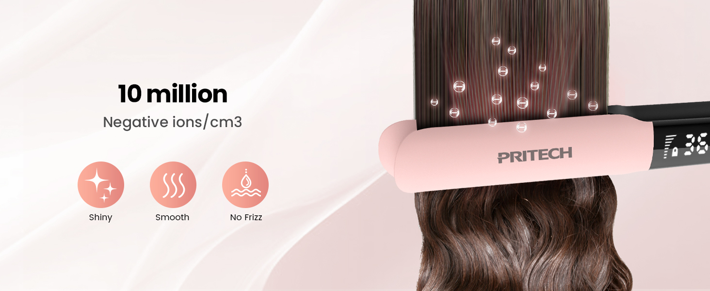 Titanium Flat Iron with Negative Ions
