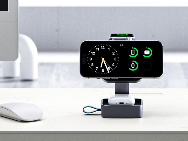 foldable 3 in 1 wireless charging station