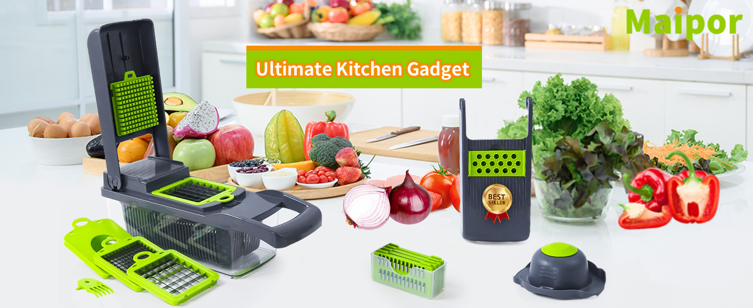 Vegetable Chopper, Pro Onion Chopper, Food Chopper, Kitchen Vegetable Slicer Dicer