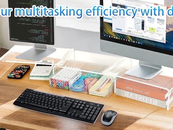 acrylic monitor stand