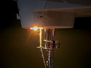 lamp on sewing machine