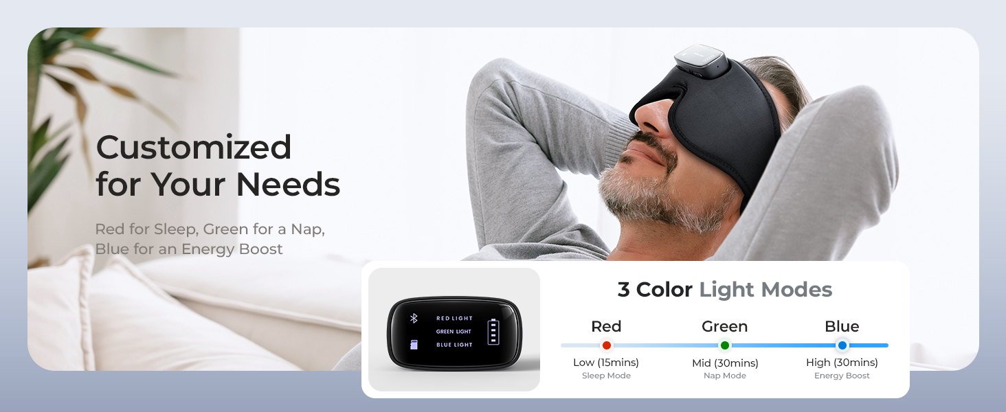 bluetooth sleep mask with lights