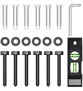 HOME VISION Lag Bolt Kit for TV Wall Mount, Including M7x55mm Lag Bolts, Wall Anchors, Washers, A...