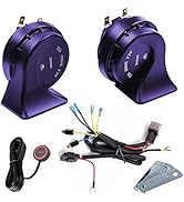 Car Horn Truck Horn 12V,BANHAO Horn Waterproof High Low Tone Universal Fit Super Loud Electric Sn...
