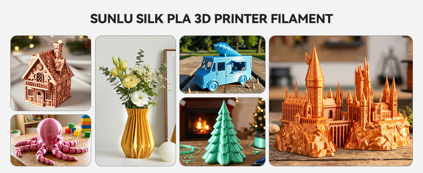 sunlu shiny silk pla plus Filament 1.75mm 3d printer filament sunlu filament 1kg silk filament