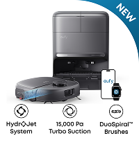 eufy C28 Robot Vacuum Cleaner and Mop Combo, 15,000 Pa, HydroJet Roller Mop