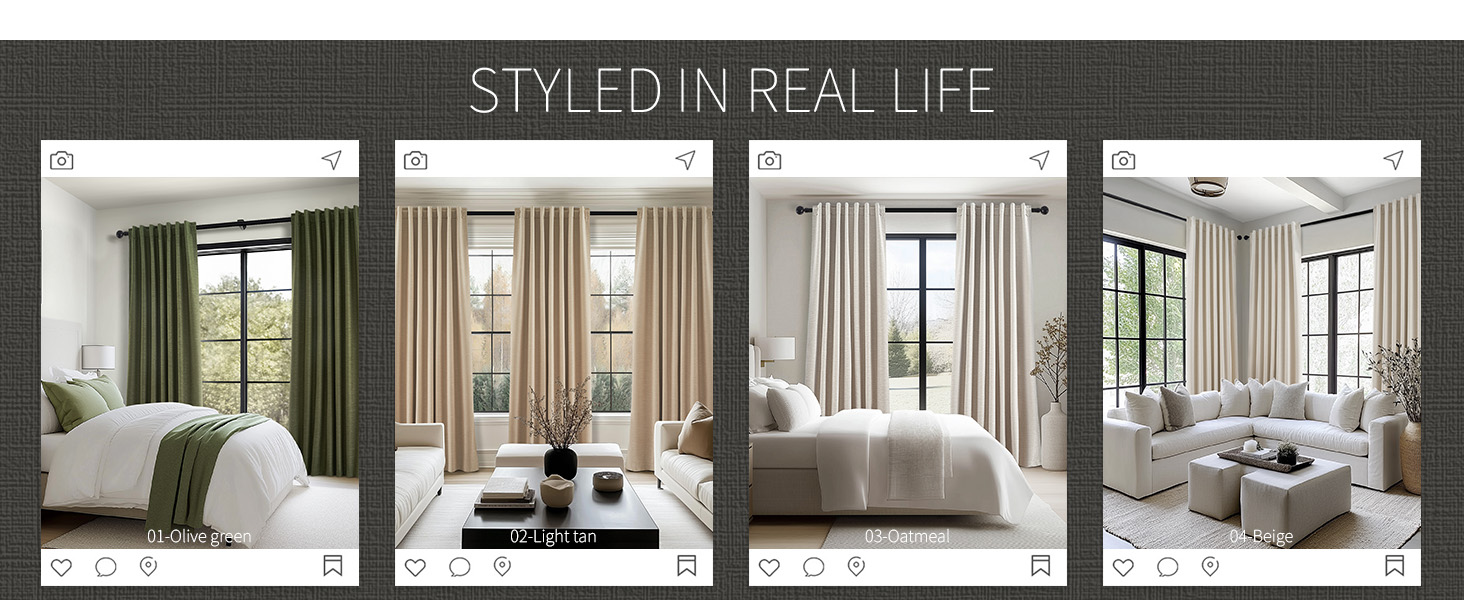 Linen Blackout Curtains