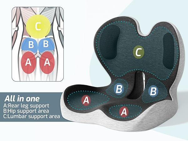 chair cushion for back pain seat cushion with back support