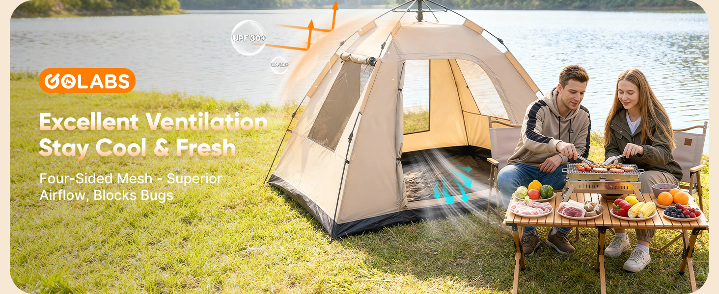 3- instant camping tent