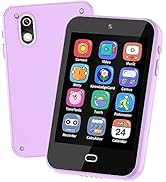 Kids Phone Gifts for 3 4 5 6 Year Old Girl, Touchscreen Kids Play Phone Dual Camera Games Music T...