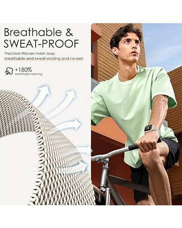 Original Milanese Loop Band Compatible with Apple Watch