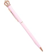 Rosojodg Pink Shiny Metal Crown Ballpoint Pen Cute Crystal Crown Ball Pens School Stationery Offi...