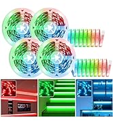 131.2ft LED Strip Lights(4 Rolls of 32.8ft),480LEDs 5050 RGB Color Changing LED Light Strips with...