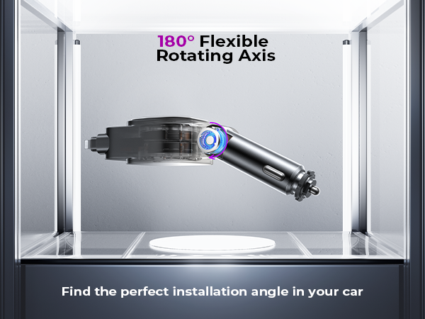 96W Retractable Car Charger