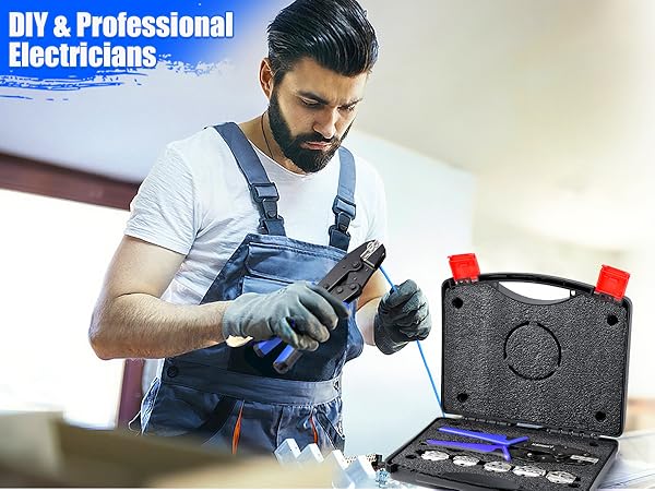 Tool for Heat Shrink,Insulated,Non-Insulated,Ferrule Wire End,Open Barrel Terminals,Solar Connectors