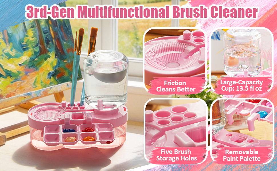 automatic paint brush cleaner