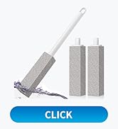 4TH Pumice Stone Toilet Bowl Cleaning – Pumice Sticks with Long Handle, Ideal for Removing Hard W...