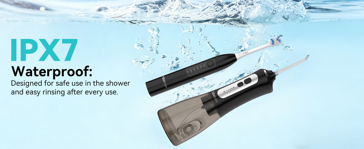 h2ofloss electric toothbrush and water flosser combo