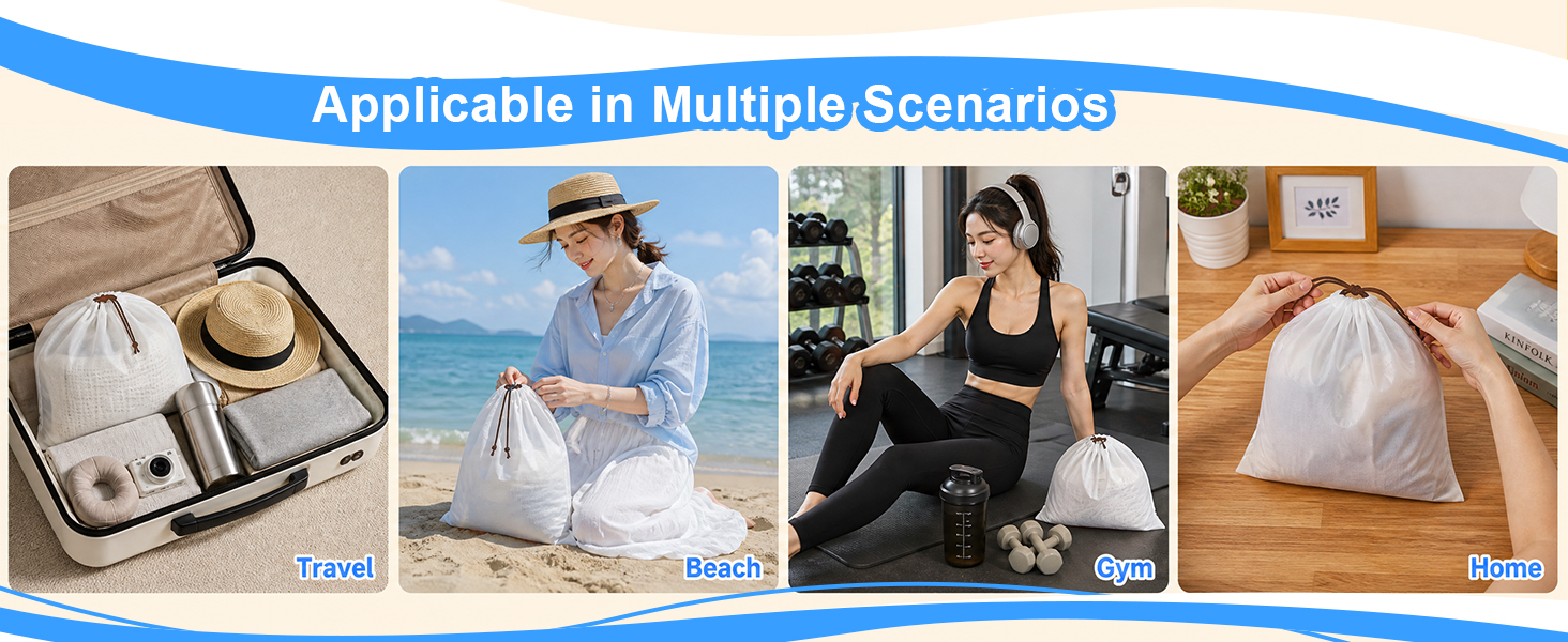Applicable in Multiple Scenarios: Travel, Beach, Gym, Home