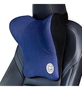 TKLoop Car Neck Pillow for Driving Seat, Soft Memory Foam Headrest Pillow with Adjustable Strap a...