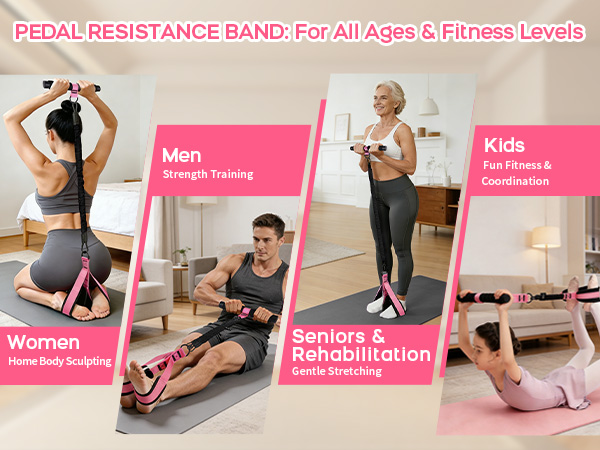 multifunction pedal resistance band