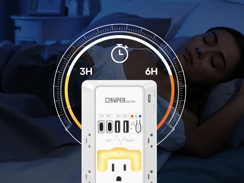 Outlet Extender, USB Wall Charger