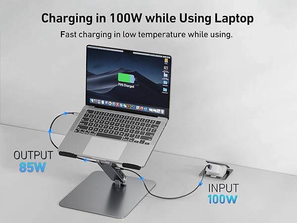 BENFEI Laptop Stand with USB C 6in1 Docking Station