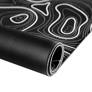 Topographic mouse pad