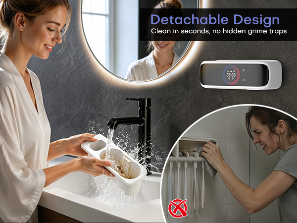 wall mounted toothbrush holder