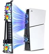 NANANINO PS5 Slim Cooling Fans, Cooling Fan for Playstation 5 Slim Disc Edition/Digital Edition w...