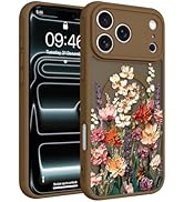 Fsoole Magnetic for iPhone 17 Pro Max Case [Compatible with MagSafe] Pretty Oil Painting Floral F...