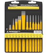 Renekton Punch and Chisel Set, Including Taper Punch, Cold Chisels, Pin Punch, Center Punch, 12 P...