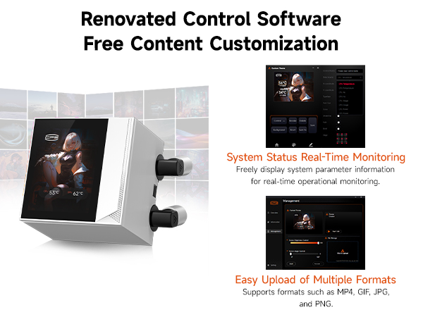 DC360 Pro ARGB Display AIO 360mm Liquid Cooler