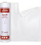 Plastic Table Cloth, Tear Off 110 Ft X 54 In Disposable Tablecloth Plastic Table Cover Roll Premi...