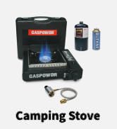 Propane or Butane Stove with Windblocker, Dual Fuel 10,000 BTU Propane Stove for Camping, Automat...