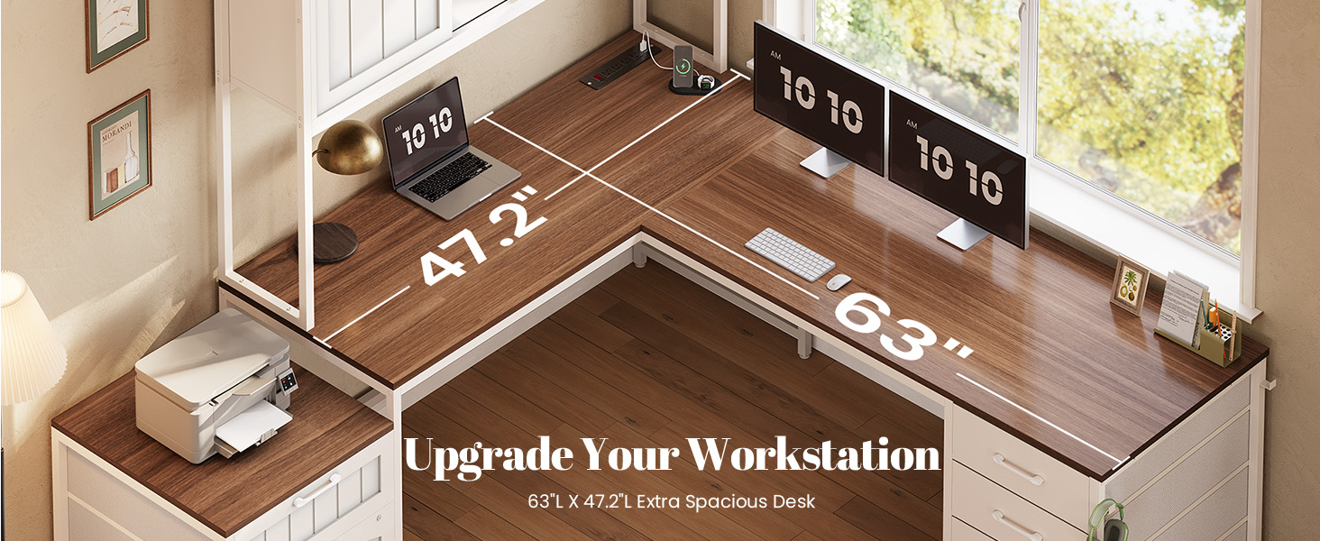l shaped desk with storage