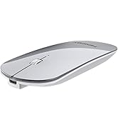 Bluetooth Mouse, FENIFOX Slim Mini Portable Flat Travel Wireless Mouse Rechargeable Quiet Ultra-T...