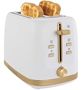 West Bend Timeless 2-Slice Toaster with 7 Browning Levels, Bagel/Waffle/Defrost Settings, High-Li...