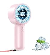 Portable Handheld Turbo Fan with LED Display - Turbocharged 32ft Cooling, Long-lasting 5 Speeds 4...