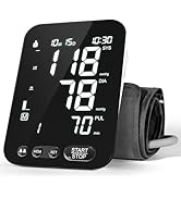 Blood Pressure Monitor Upper Arm BP Machine for Home Use Accurate Large Adjustable 8.7"-16.5" Cuf...