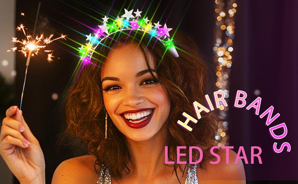 Light Up Star Headbands