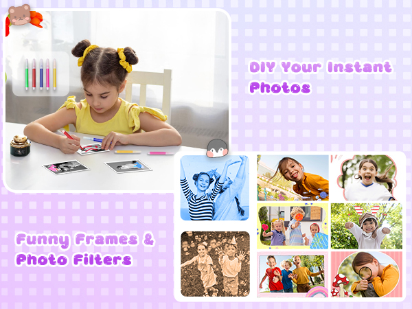 toddler camera instant print